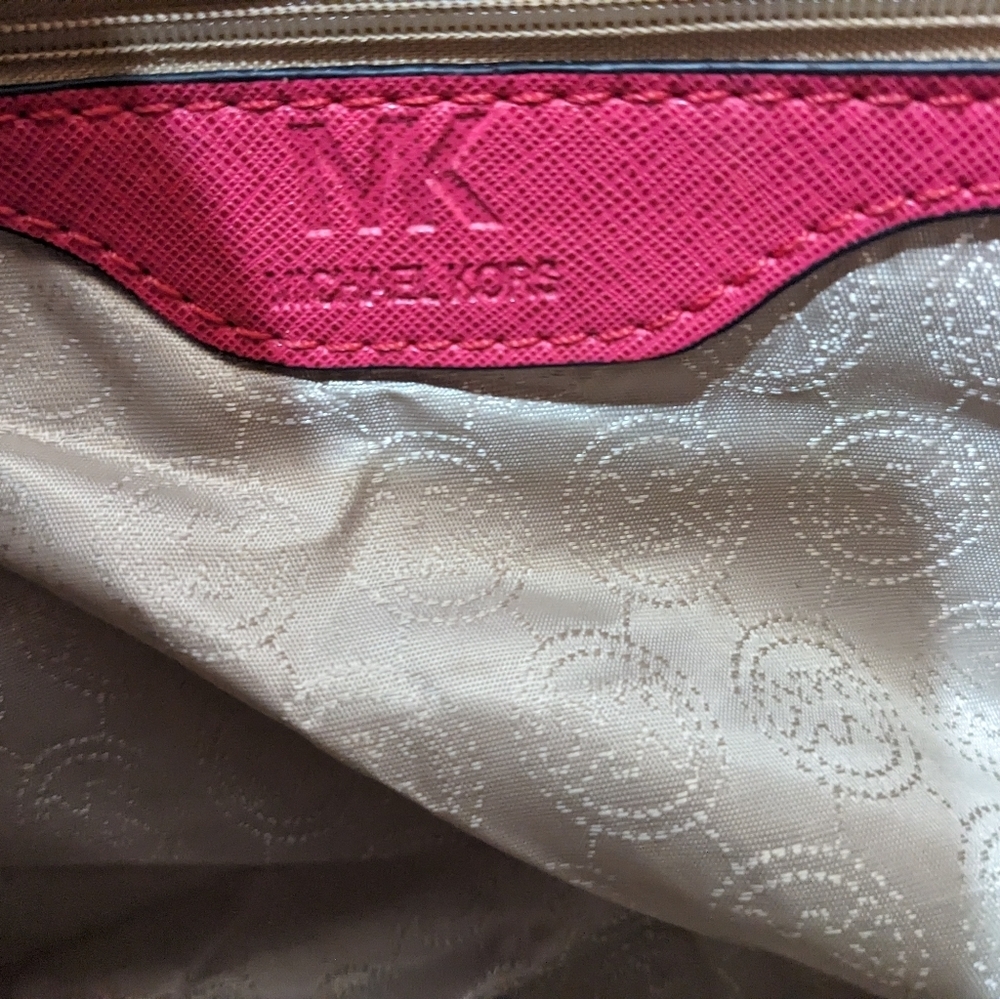 Michael Kors Pink Crossbody Purse - Picture 7 of 11